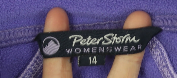 Peter Storm Women's Purple Fleece Sweatshirt, Size 14