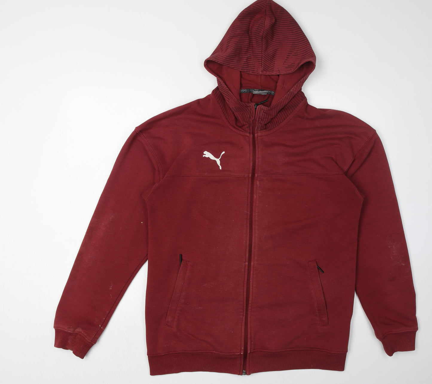 Puma Men's Red Full Zip Hoodie M