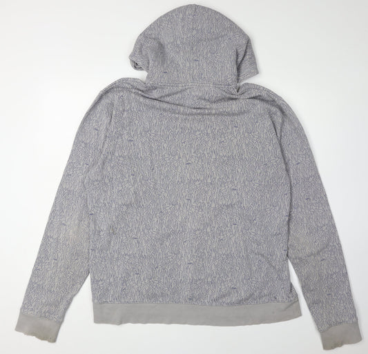 Nike Men's Grey Pullover Hoodie - Size L