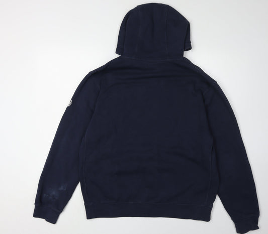 Nike Men's Blue Pullover Hoodie M, Logo Accent