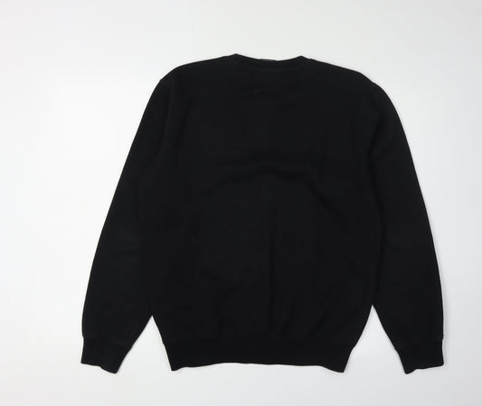 Champion Men's Black Small Pullover Sweatshirt Logo