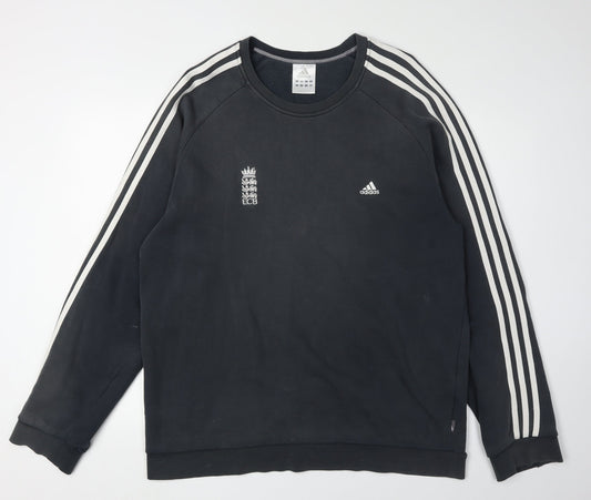 Adidas Men's Black XL Pullover Sweatshirt Sporty Style
