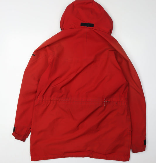 TOG 24 Men's Red Parka Jacket M - Waterproof Hooded Casual