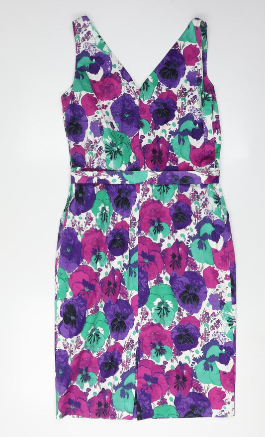 Laura Ashley Women's Multicoloured Floral Dress, Size 12, Formal