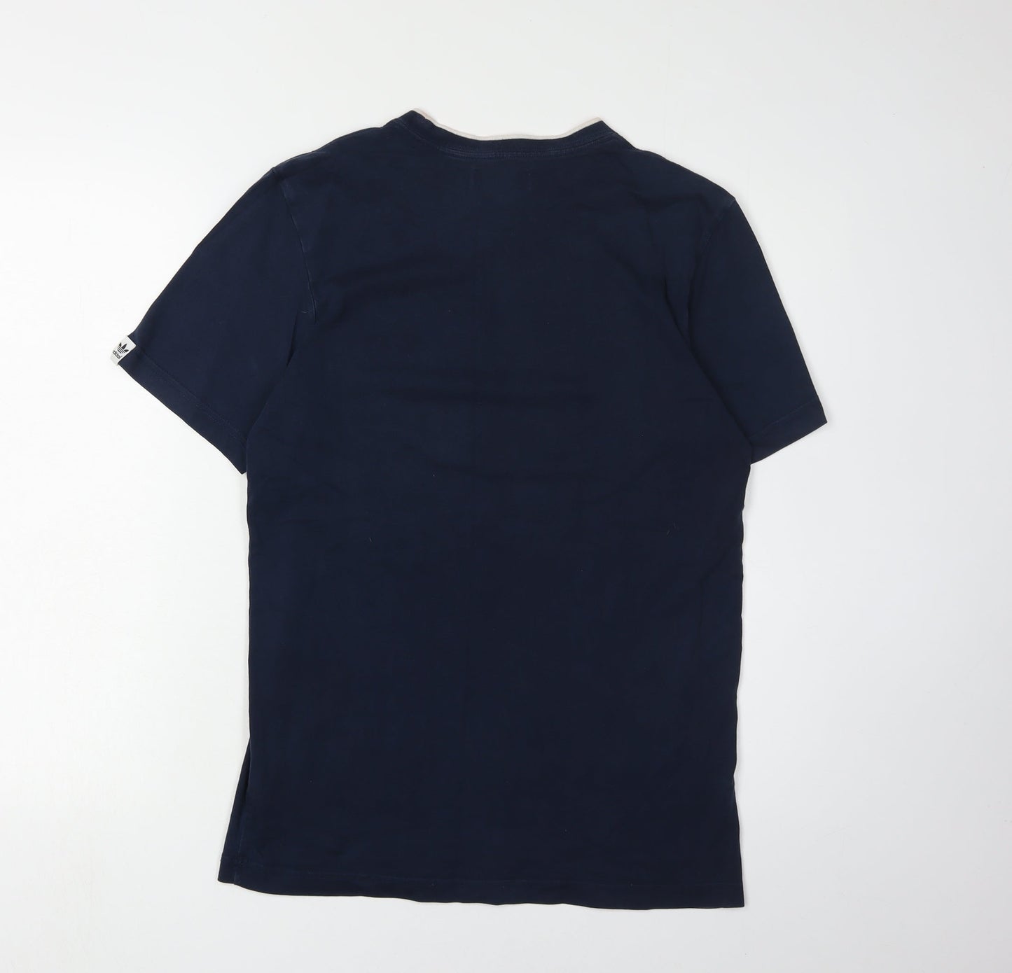 Adidas Men's Blue Crew Neck T-Shirt, Size S