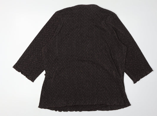 Womens UK Size XL Windsmoor Black Polyester Blouse