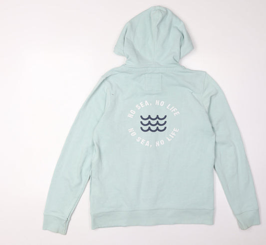 FatFace Women's Blue Full Zip Hoodie S - Casual Comfort