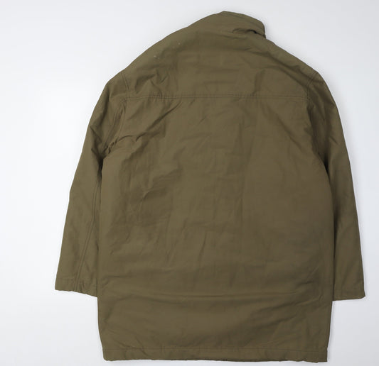 Lacoste Men's Green Long Overcoat Size 52/4