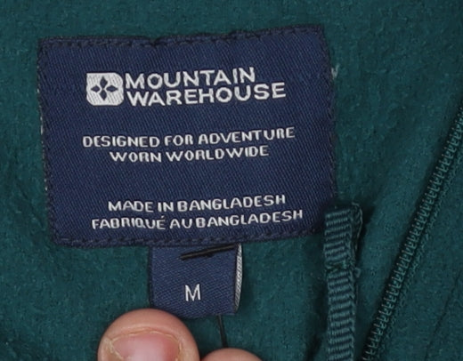 Mountain Warehouse Men's Green Fleece 1/4 Zip M