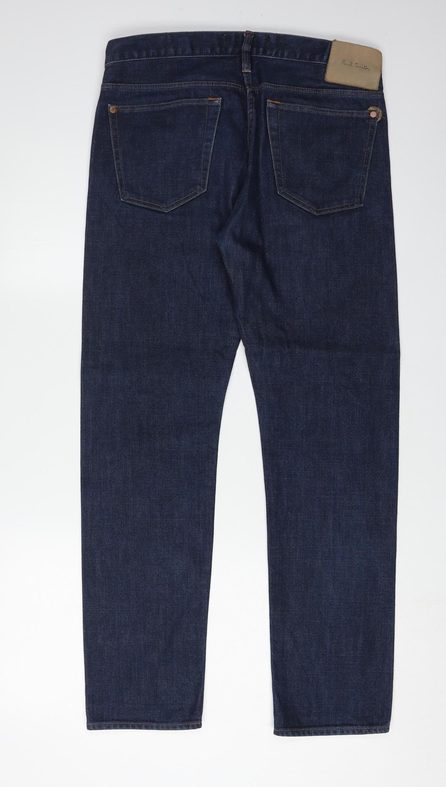 Paul Smith Men's Blue Straight Jeans Size S