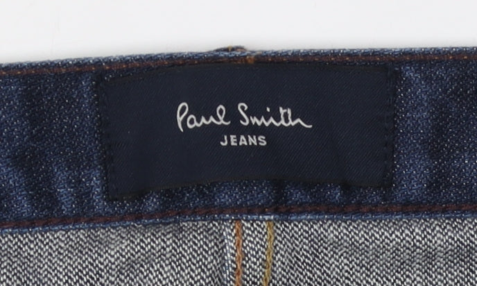Paul Smith Men's Blue Straight Jeans Size S