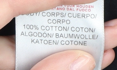 Ellesse Men's Black T-Shirt Size S Cotton Crew Neck