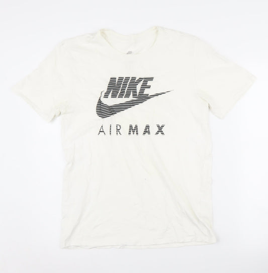 Mens UK Size M Nike White Cotton T-Shirt