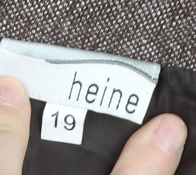 Heine Women's Brown Skirt - Size 11, Business Casual