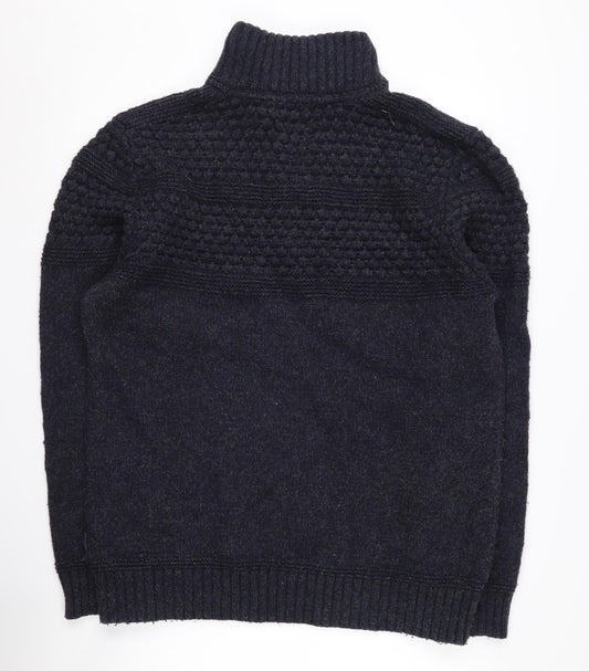 Fat Face Men's Blue 2XL Pullover Knit Sweatshirt