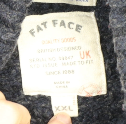 Fat Face Men's Blue 2XL Pullover Knit Sweatshirt