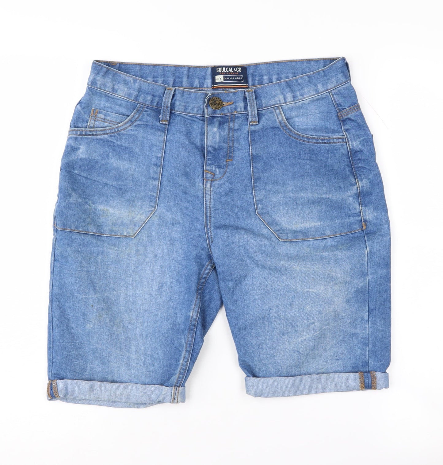 SoulCal Women's Blue Denim Shorts Size 8