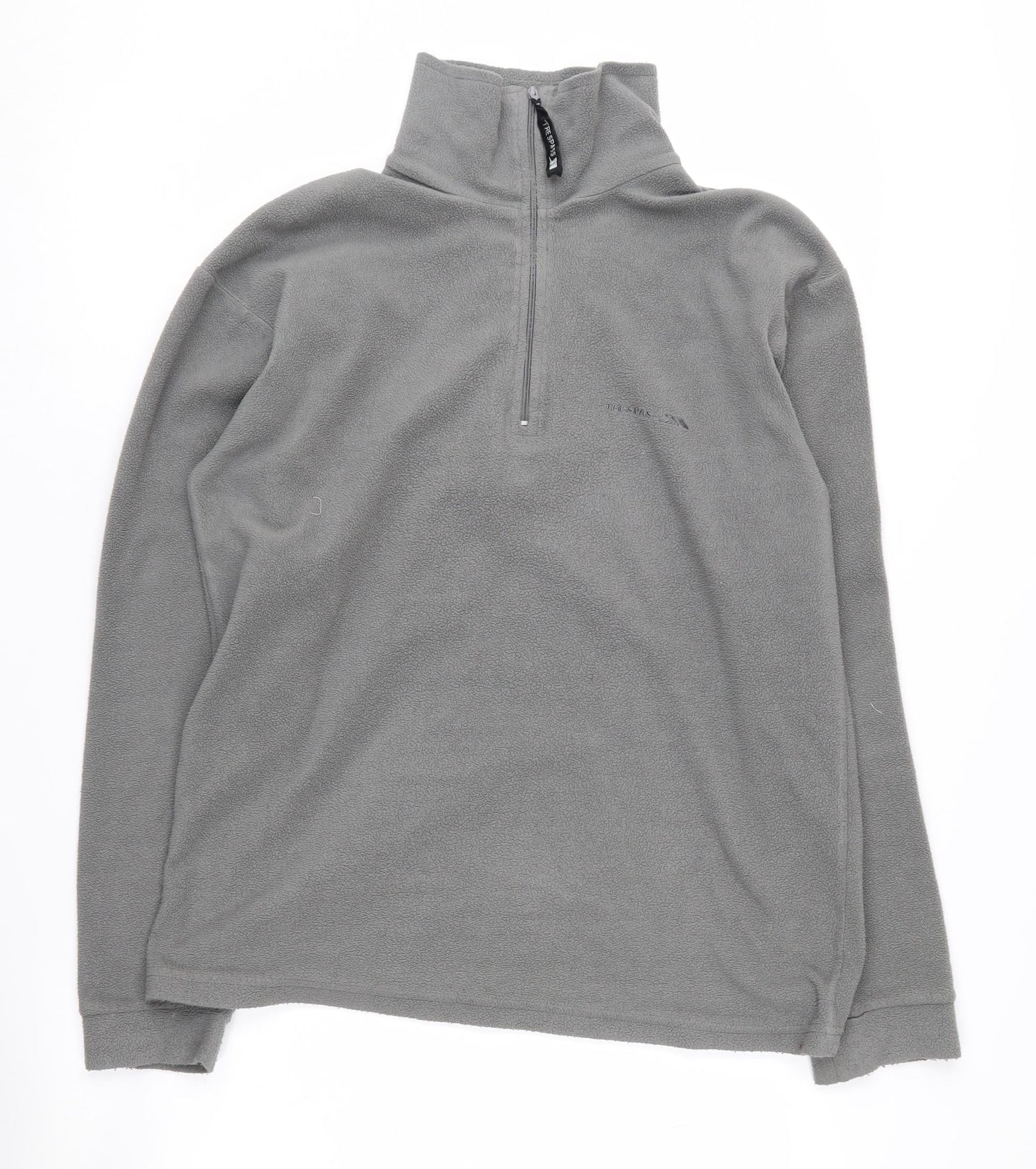 Trespass Men's Grey 1/4 Zip Fleece Sweatshirt S