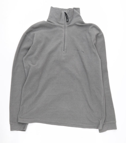 Trespass Men's Grey 1/4 Zip Fleece Sweatshirt S