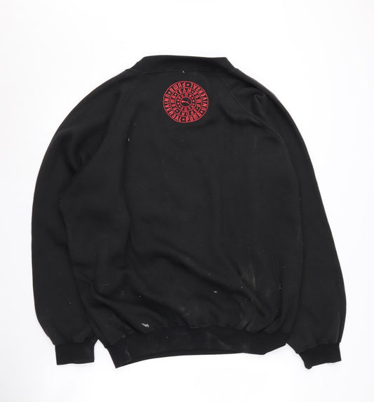 Puma Men's Black Graphic Print Sweatshirt L