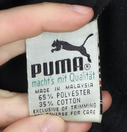 Puma Men's Black Graphic Print Sweatshirt L