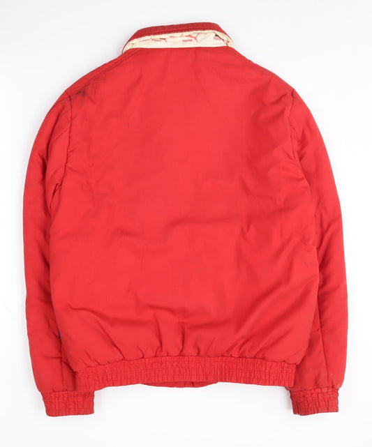 Puma Men's Red Mid-Length Basic Jacket M