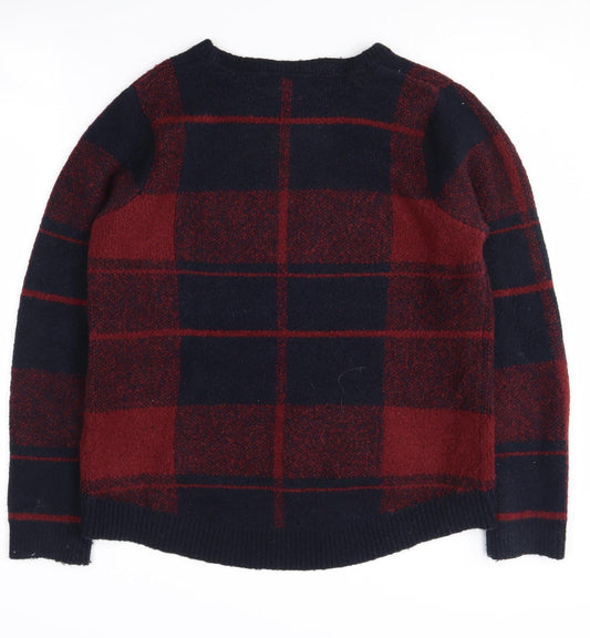 Kangol Men's Multicoloured Plaid Pullover Jumper, Size M