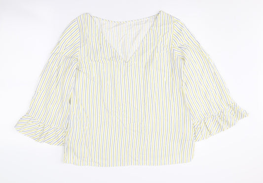 Massimo Dutti Women's Striped Tunic Blouse - Size 12
