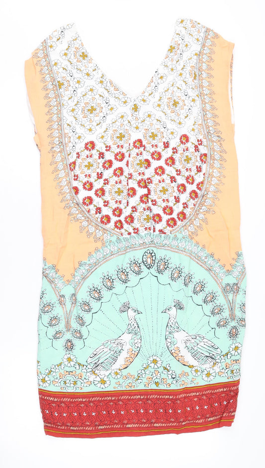 White Stuff Women’s Multicoloured Viscose Dress Size 10