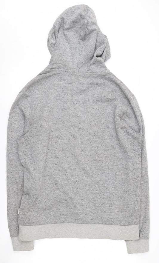 Jack & Jones Men's Grey Pullover Hoodie, Size L