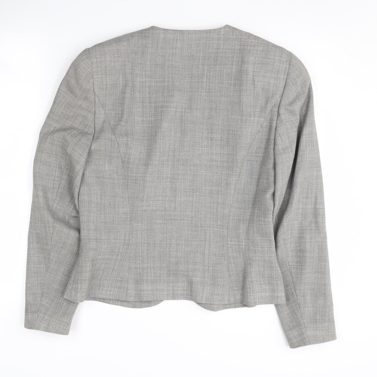 Laura Ashley Women's Grey Wool Blazer, UK Size 12