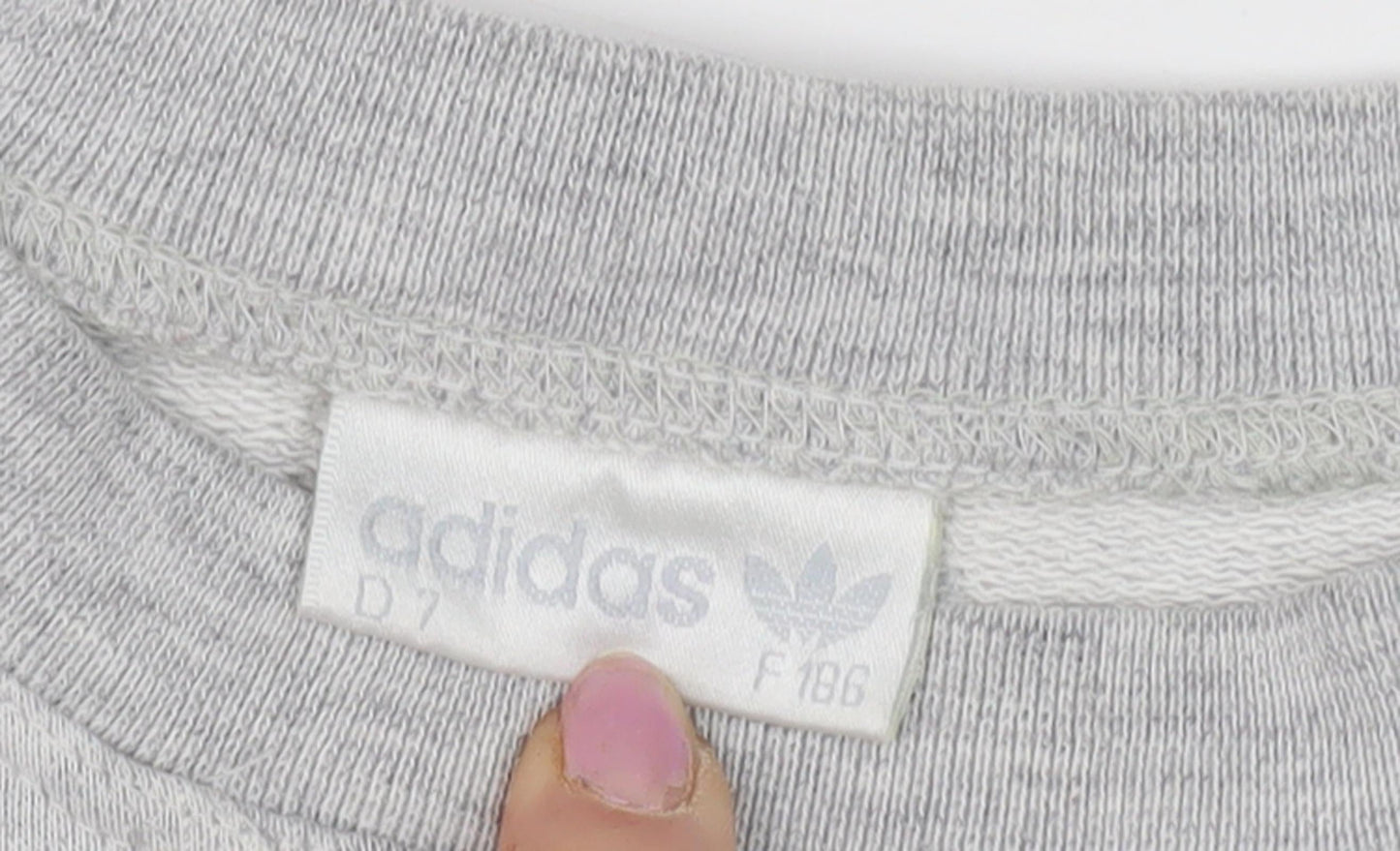 Adidas Women's Grey Sweatshirt Size 18 - Embroidered Casual