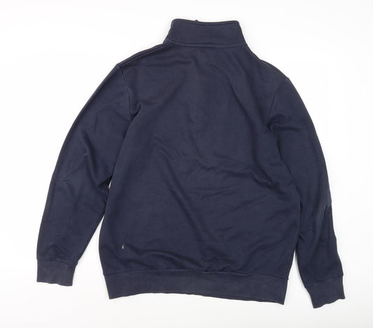 Mountain Warehouse Men's Blue 1/4 Zip Fleece Sweatshirt M