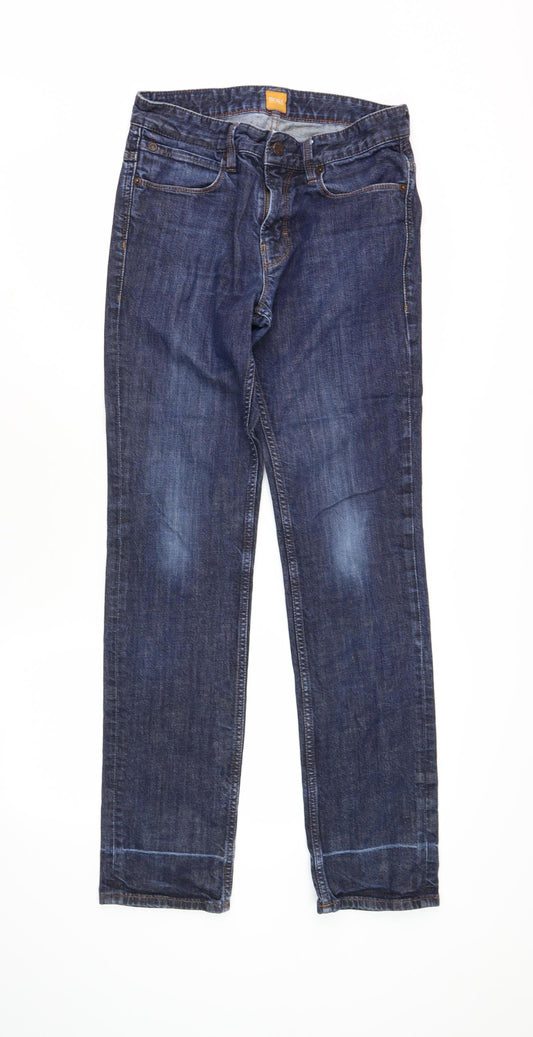 Hugo Boss Men's Straight Blue Jeans, Size 30/34