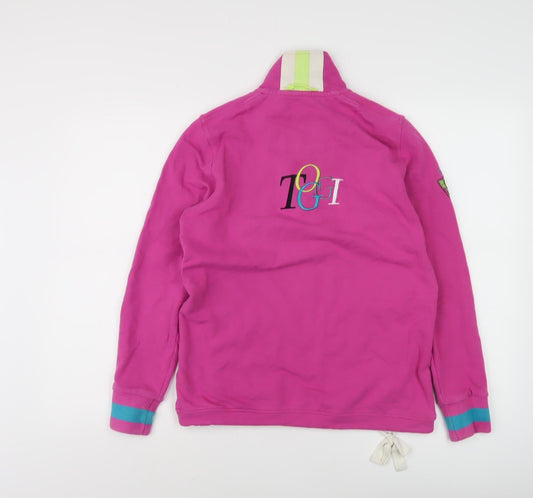 Womens UK 8 Regular Toggi Pink Henley Sweatshirt