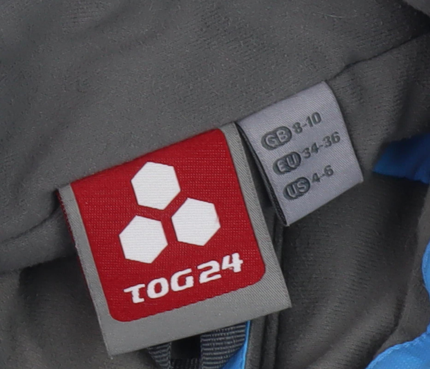 TOG24 Women's Blue Ski Jacket, Size 8, Waterproof