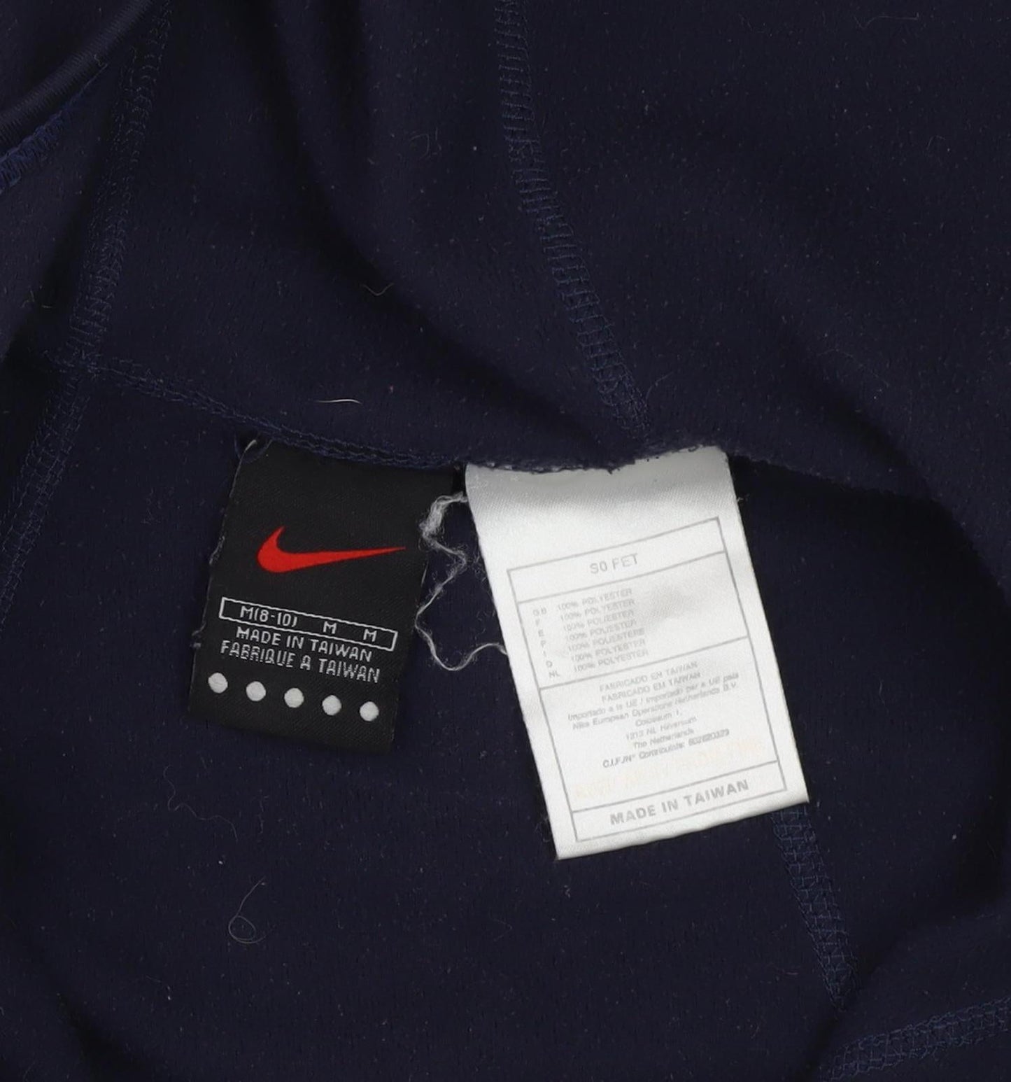 Nike Unisex Blue Hooded Waistcoat Medium