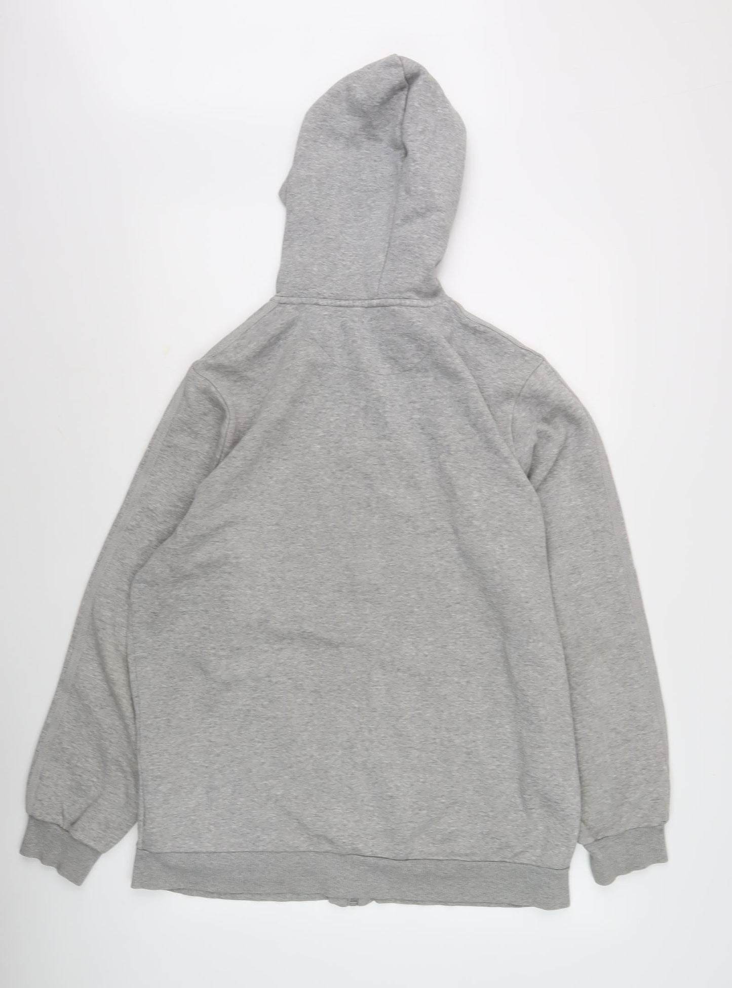 Adidas Men's Grey Full Zip Hoodie L Size