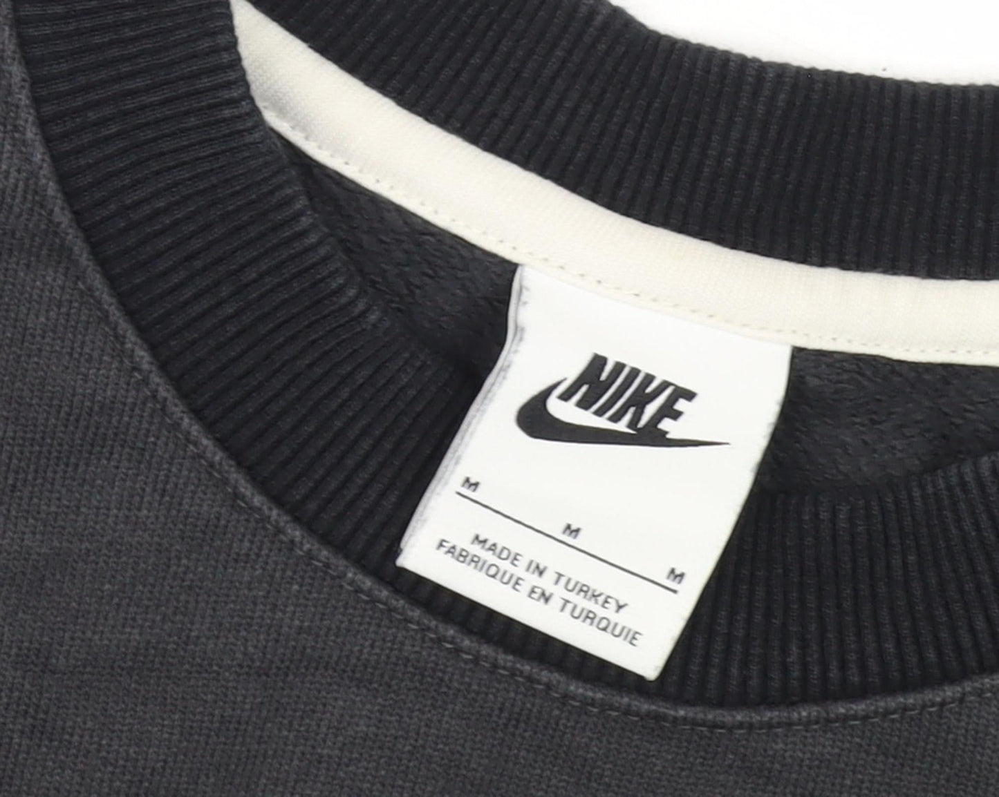 Nike Men's Black Logo Sweatshirt, Medium, Pullover