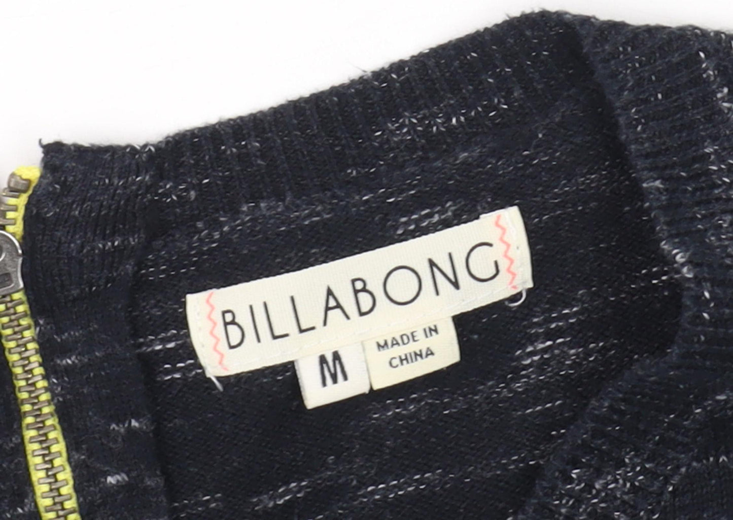 Billabong Women's Black Full Zip Jumper, Size M