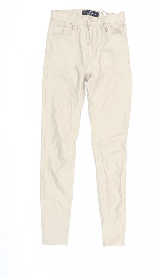 Stradivarius Women's Beige Skinny Jeans, Size 6, New
