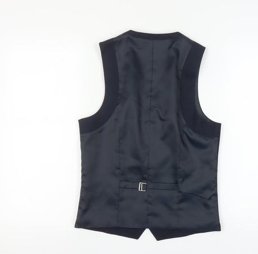 Topman Men's Blue Waistcoat Size 36R