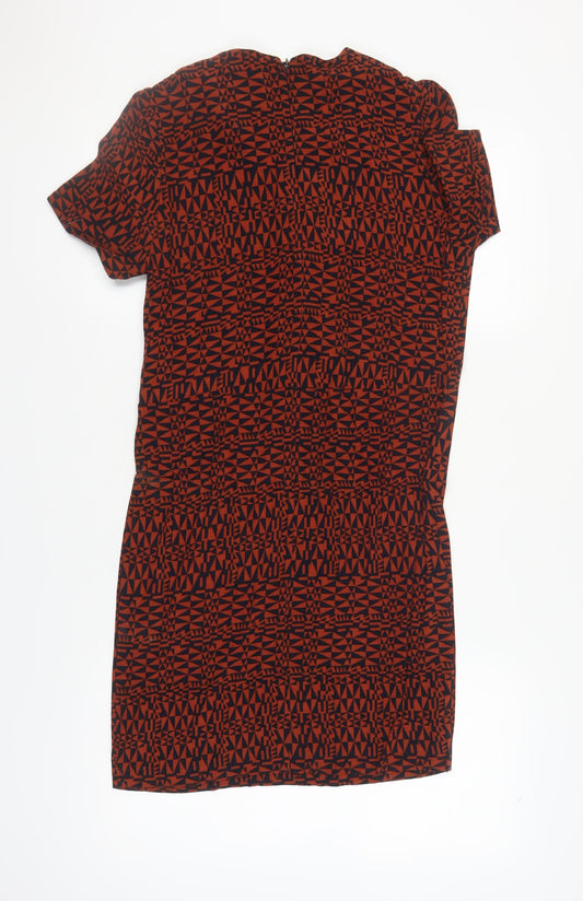 White Stuff Women's Red Geometric Dress Size 10