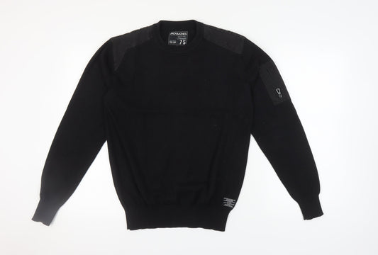 Jack & Jones Men’s Black L Pullover Jumper Crew Neck