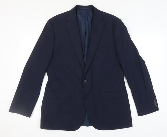 Moss 1851 Men's Blue Blazer, 42 Regular Fit