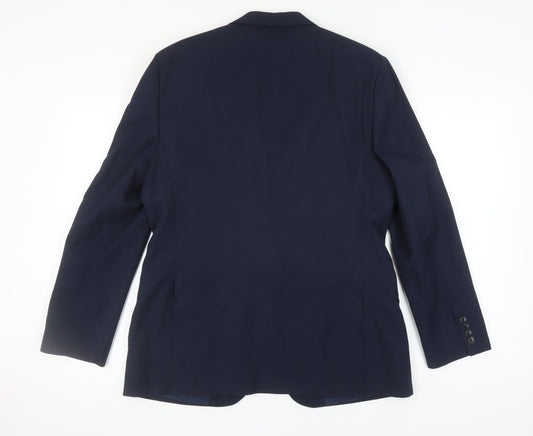 Moss 1851 Men's Blue Blazer, 42 Regular Fit