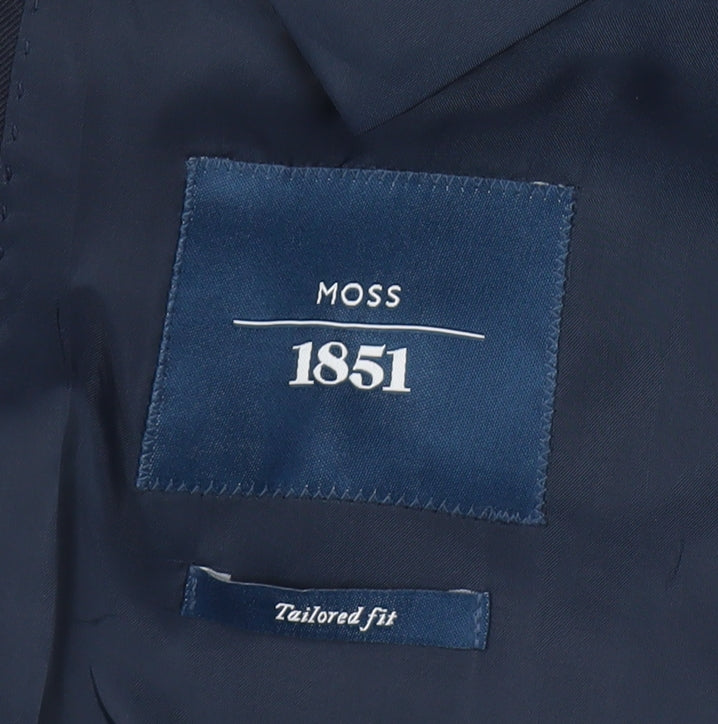 Moss 1851 Men's Blue Blazer, 42 Regular Fit