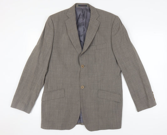 Ted Baker Men's Brown Wool Blazer, Size 40R