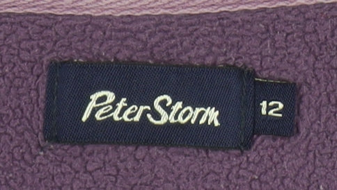 Peter Storm Women's Purple Fleece Pullover Sweatshirt Size 12