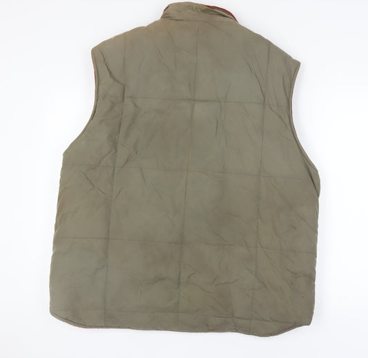 Hawkshead Men's XL Brown Waistcoat Full Zip